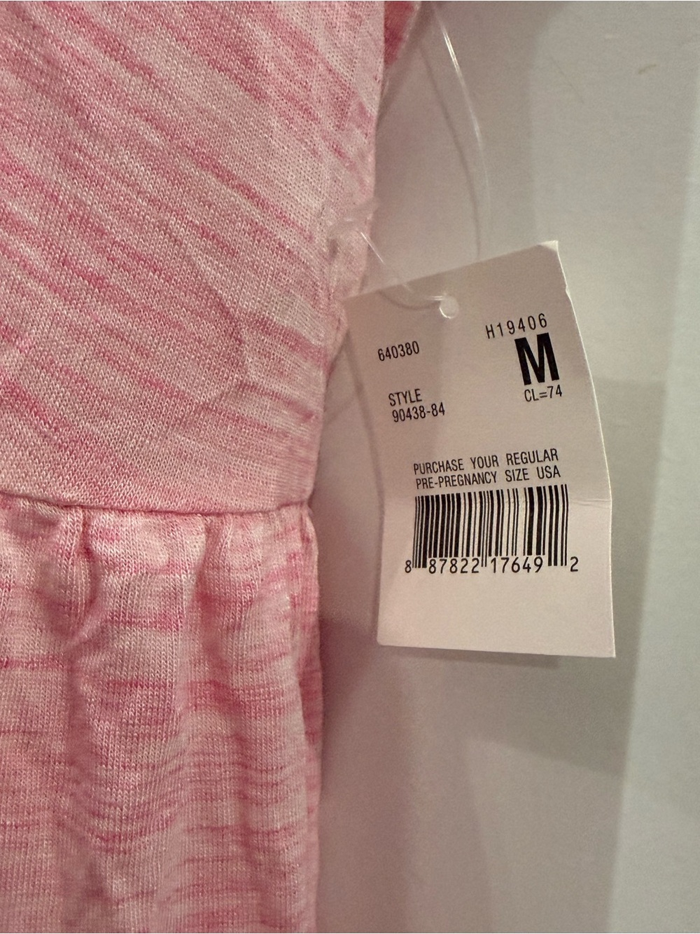 Motherhood Pink Maternity Chemise with Lace Trim - Picture 3 of 4
